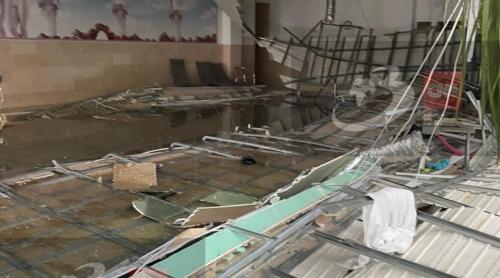 Imagini exclusive cu dezastrul de la hotelul de lux din Sibiu, unde tavanul s a prăbușit peste turiști