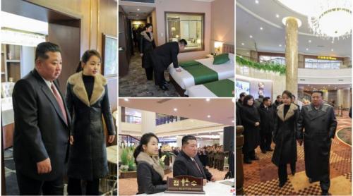 Kim Jong Un și a luat fiica de mână și a dus o să i arate ce stațiune de lux a construit la munte