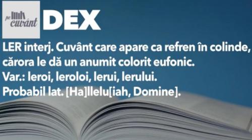 Mulți români cred că se scrie „leru i ler”, dar varianta corectă este „lerui ler”. Ce înseamnă și de ce se pune cratima așa
