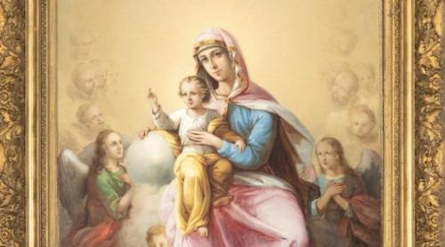 O icoană pictată de Nicolae Grigorescu s a vândut la un preț record. Povestea picturii „Maica Domnului cu Pruncul”