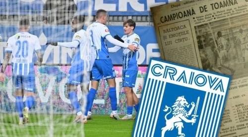Universitatea Craiova, campioană de toamnă după 35 de ani! Oltenii au câștigat ultimul titlu după ce au încheiat anul 1990 pe locul 1