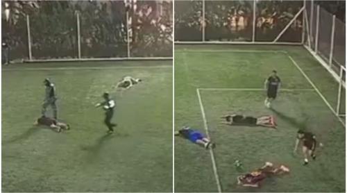 Au apărut imaginile groazei. Uciși cu sânge rece chiar pe terenul de fotbal! Secvențele au un puternic impact emoțional