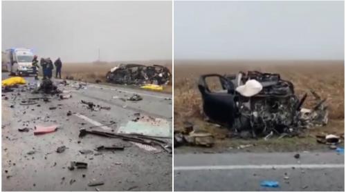 Cauza accidentului de la Lugojel. Un suporter a dezvăluit ce s a întâmplat, de fapt, înainte ca microbuzul să intre în TIR: "S a blocat volanul în depășire"