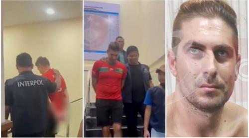 Primele imagini cu momentul în care a fost capturat în Bali asasinul lui Adrian Kreiner. Își vopsise părul ca să nu fie recunoscut