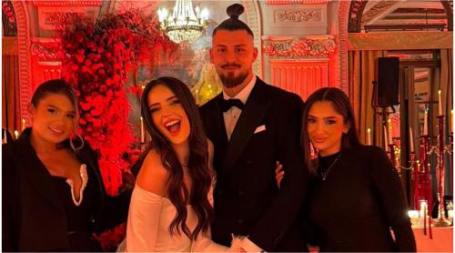 Soția fotbalistului care a făcut furori la cununia lui Radu Drăgușin. A ieșit în evidență cu ținuta sa