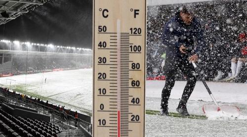 SuperLiga, sub cod roșu de frig! Ce spune prognoza meteo și cum arată terenurile pentru prima etapă din 2026