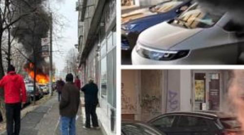 ANIMAŢIE. Femeie moartă, după ce maşina electrică de 7.000 de euro a luat foc în Crângaşi. Soţul a fost salvat