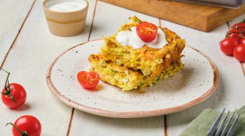 Budincă de varză cu morcovi la cuptor, pentru una dintre mesele principale