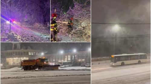 Capitala și încă 12 județe au intrat sub alertă meteo de viscol, ger, polei și ninsori. Şefa ANM: "Nu excludem să emitem cod roşu"