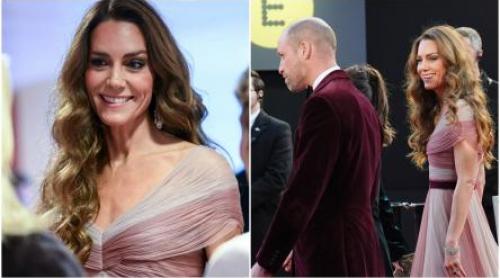 Kate Middleton, din nou pe covorul roșu. Cum a apărut la Premiile BAFTA 2026, alături de Prințul William 