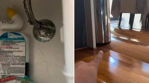 O casă a fost distrusă de o mică fisură în țeava de apă. Doi soți plecați în vacanță s au trezit cu pagube de 100.000 $ la întoarcere