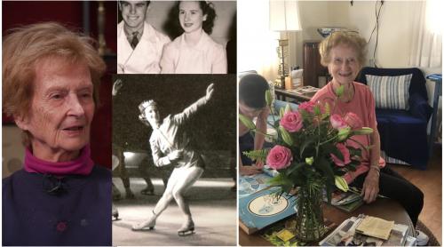 Povestea arbitrei din patinaj încă activă la 103 ani. Are peste 70 de ani de experiență și doar la 95 de ani a renunțat să mai intre pe gheață