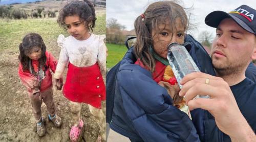 Au fost găsite Melisa și Rebeca, fetițele de 4 și 5 ani dispărute de acasă: Erau în pădure, flămânde, murdare și înghețate de frig
