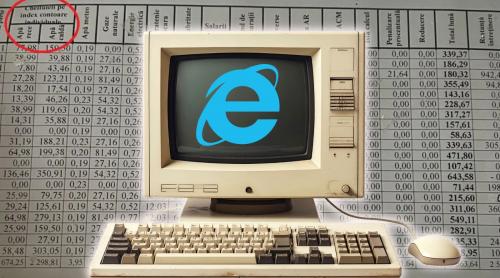 Facturile la apă caldă în București, calculate în Internet Explorer. CMTEB nu are bani de un sistem informatic nou, dar dă 1 milion de lei pe apă minerală