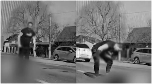 Filmul complet al crimei din Crevedia! L a ucis în mijlocul șoselei. „E nebun”