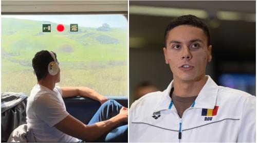 Mesajul lui David Popovici, direct din tren, devenit rapid viral. ”Cel mai marfă român!”