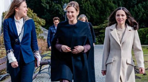 Mirabela Grădinaru, alături de prima doamnă a Poloniei la Varșovia. Cum a arătat întâlnirea de la Palatul Prezidențial