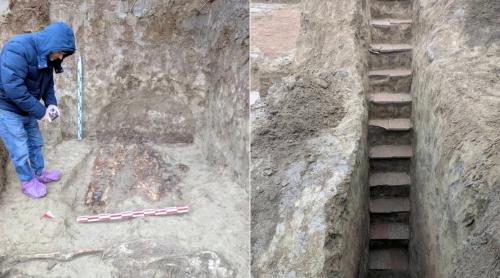 Necropolă romană cu 34 de morminte sub un spital din Constanța. Cercetător: „Am găsit schelete la nivelul pardoselii”