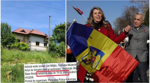Soția lui Călin Georgescu și a radiat PFA ul care a luat 40.000 lei de la o firmă implicată în exportul de motorină în Transnistria. Tranzacția, investigată de ANAF