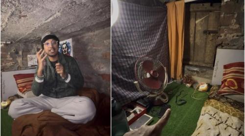 Un tânăr s a mutat într o „cutie din beton” fără ferestre după ce a rămas șomer, iar acum câștigă o avere din asta