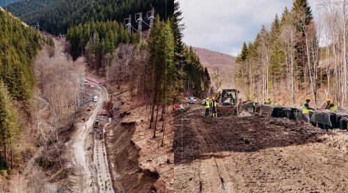 Cât a înaintat în 8 luni drumul prin munți gândit să elibereze Valea Prahovei: compania Erbașu a muncit și în timpul iernii. Termenul estimat pentru deschiderea șoselei