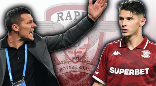 Ce s a întâmplat între Gâlcă și Alex Dobre la primul antrenament al Rapidului după scandal. Ultim avertisment de față cu tot lotul! Exclusiv