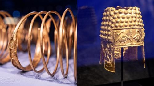 Coiful de aur de la Coțofenești și brățările dacice furate în Olanda au fost recuperate