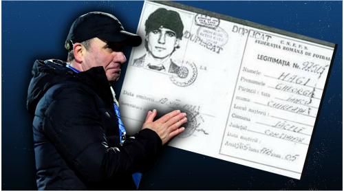 Cum arată, de fapt, prima legitimație de fotbalist a lui Gică Hagi. Cele 4 cifre norocoase