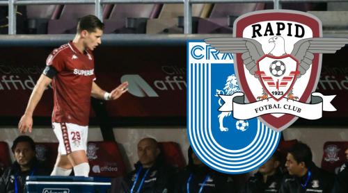 Gâlcă l a executat! Dobre, rezervă în meciul dintre Craiova și Rapid, așa cum a anunțat Fanatik. Update