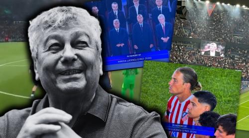 Mircea Lucescu e veșnic! Vedetele de la Atletico Madrid – Barcelona și PSG – Liverpool s au oprit pentru a l omagia pe antrenorul român