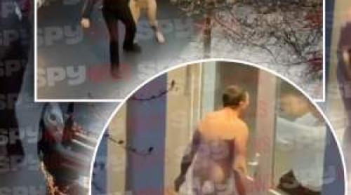 Scene halucinante, azi noapte, în București! Un bărbat gol pușcă a agresat paznicii și a încercat să intre în cămine