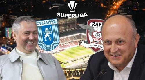 Alianţă între rivale?! Cum se pot ajuta Universitatea Craiova şi Rapid în finalul de sezon din SuperLiga
