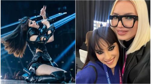 Cine a îmbrăcat o pe Alexandra Căpitănescu la Eurovision. Ținuta româncei, realizată de soția unui celebru avocat