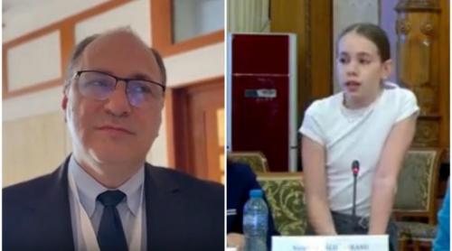 Cum explică ministrul Educaţiei momentul viral cu eleva în lacrimi pe care a ignorat o: „Mă trezisem la ora 2:00 să lucrez”