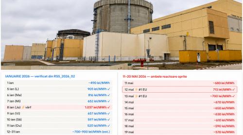 Prețurile la energie au luat o razna după oprirea reactoarelor de la Cernavodă. Analiza care arată costul real al crizei: factura de 60 de milioane de euro
