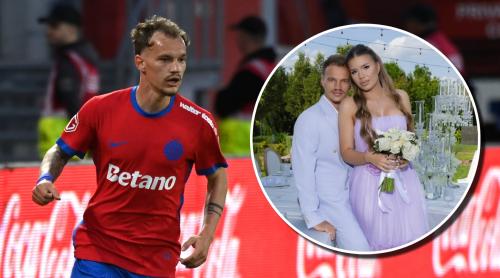 Alexandru Pantea s a căsătorit. Cine este aleasa fotbalistului de la FCSB