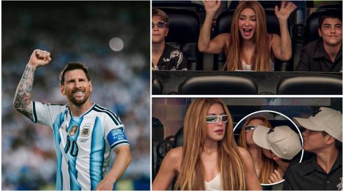 Cum a apărut Shakira în tribune la meciul în care Messi a intrat în istoria Cupei Mondiale. Cine a însoțit o pe artistă