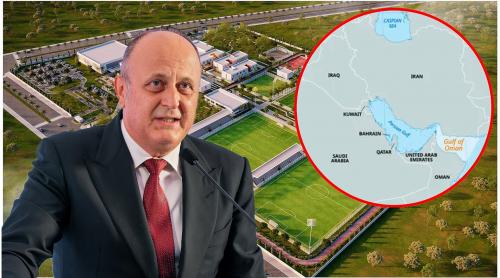 În plin război, Dan Șucu și a deschis academie de fotbal la doar 300 de kilometri de Iran: „Un parteneriat ce sprijină căutarea de talente”