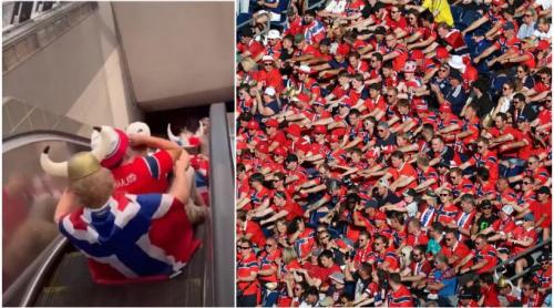 Norvegienii s ar putea să aibă cei mai tari fani de la Cupa Mondială 2026. Vâslitul viking în sincron în tribune și la metrou