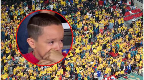 Un băiețel din Uzbekistan oferă cel mai emoționant moment de la Cupa Mondială. Cum a fost consolat de către fanii columbieni după eșecul țării sale