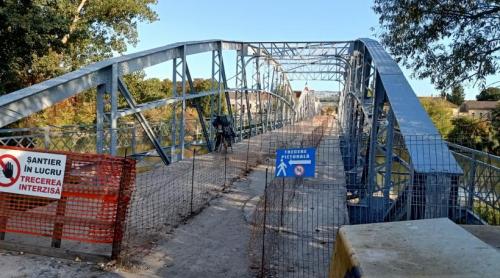 Un pod istoric din România, vechi de 130 de ani, se redeschide după doi ani întârziere: Dar doar pentru pietoni și în regim de șantier