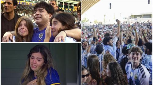 ”Am simțit că tata a fost acolo, lângă noi”. Fiica lui Diego Maradona, în lacrimi după ce Argentina s a calificat în finala Cupei Mondiale