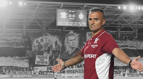 Ce a pățit Daniel Pancu la revenirea ca antrenor la Rapid. Doar 4 minute a fost lăsat așa