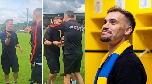 Darius Olaru, revedere emoționantă cu foștii colegi de la FCSB! Moment special cu MM Stoica înaintea amicalului din Belgia. Video