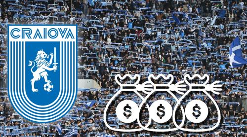 Încasări record! Câţi bani a făcut U Craiova după primul sold out complet din istorie: 30.000 de bilete vândute cu Levski. Exclusiv