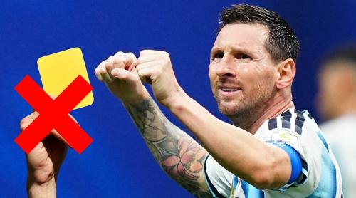 Incredibil! Arbitrul a recunoscut că nu i a dat galben lui Lionel Messi în schimbul tricoului