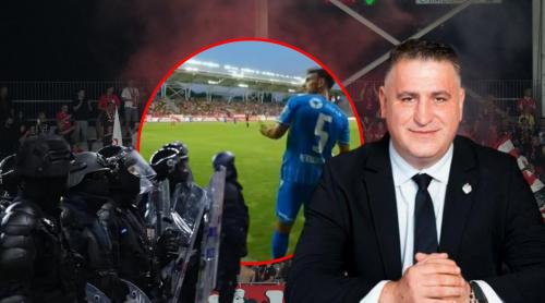 Interzis pe stadioane un an, fanul dinamovist care a aruncat cu bere se poate întoarce în weekend datorită „Legii Paraschiv”
