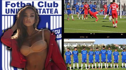 Mădălina Ghenea a încins internetul în ziua în care FCU Craiova, echipa sa favorită, a revenit în fotbal
