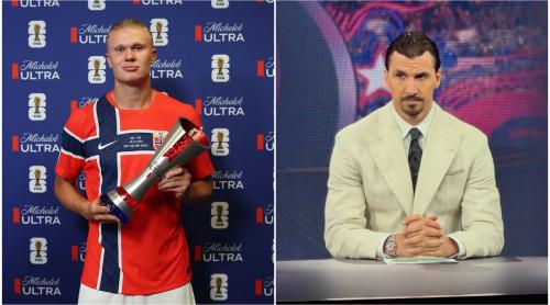 Momentul care a devenit viral: cum au apărut Erling Haaland și Zlatan Ibrahimovic? ”Puterea stă în păr”