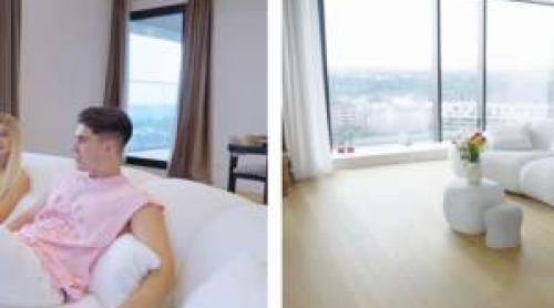 Penthouse ul în care s au mutat Bisoi și iubita este uriaș! Cum arată noua locuință a vloggerului | FOTO